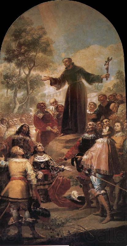 Francisco Goya St Bernardino of Siena preaching before Alfonso V of Aragon
